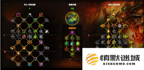 魔兽世界毁灭术天赋怎么加点