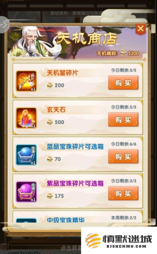 在大掌门2的天机商店中有哪些值得购买的推荐物品与选择