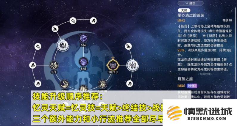 崩坏星穹铁道遐蝶行迹怎么加点