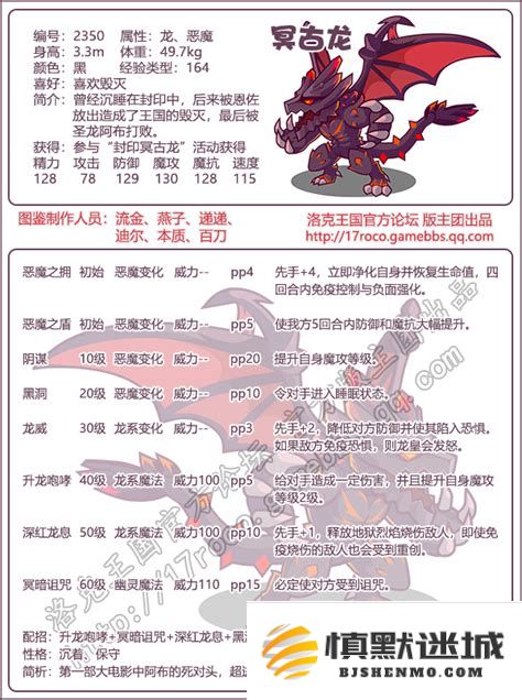 洛克王国冥古龙技能大全及详细解析，助力你的冒险旅程