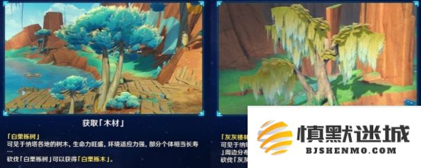 原神尘歌壶中纳塔所使用的木材种类有哪些？具体分类与特点分析