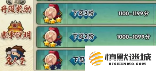 火影忍者手游段位有哪些